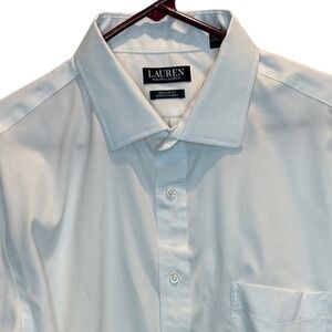 Lauren Ralph Lauren Men's XL 17.5 34/35 White Regular Fit Stretch Dress Shirt